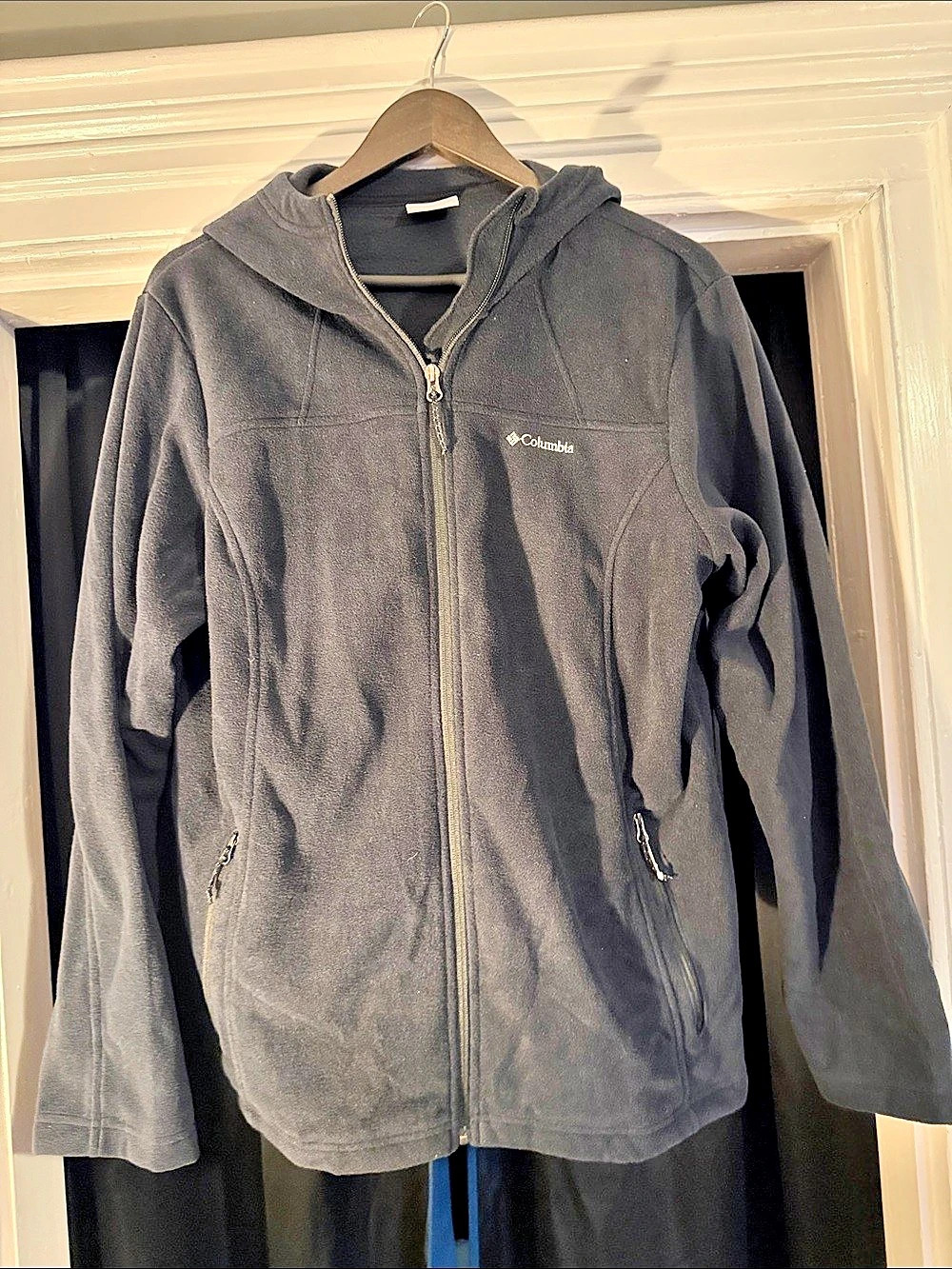 Columbia Woman’s Fleece Hoodie Black Size XL